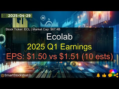 Ecolab (ECL|$67.4B) - 2025 Q1 Earnings Analysis