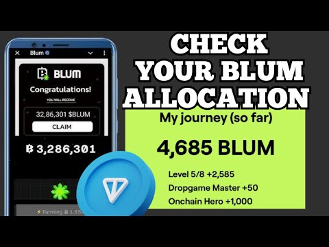 CHECK YOUR BLUM ALLOCATION - CLAIM TO YOUR WALLET