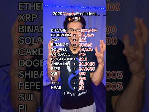 2025 Crypto Predictions! 📈 #crypto #bitcoin #ethereum #xrp #binance #solana #dogecoin #altcoins