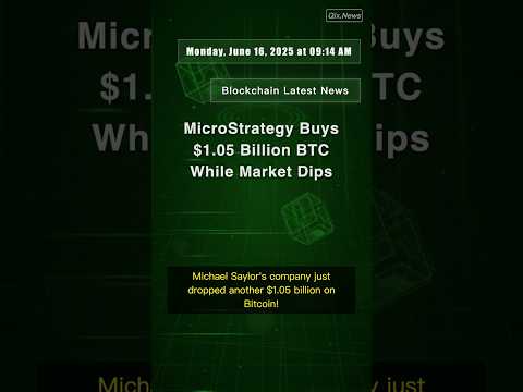 MicroStrategy Buys $1.05 Billion BTC While Market Dips #MicroStrategy #Bitcoin #BTC #QixNews