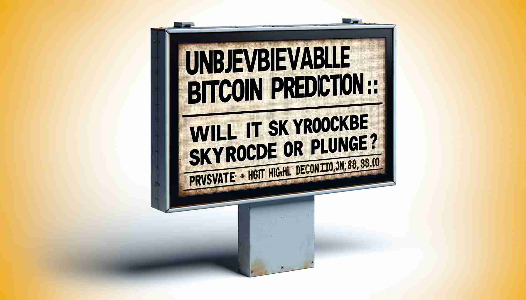 Unbelievable Bitcoin Prediction: Will It Skyrocket or Plunge?